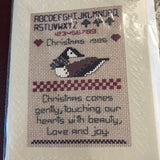 Graphique, Greeting Card, Vintage 1986, Card with, Counted Cross, Stitch Chart