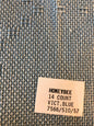 Aida Canvas, Victorian, Blue, 14 Count, Cross Stitch Fabric, 9 by 9 inches