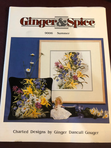 Ginger & Spice, Summer, Charted Designs by Ginger Gouger Vintage, Counted Cross Stitch Pattern 9006, 166 by 177
