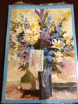 Current, Bouquet Painting, Vintage Collectible 1986, Note Cards, Pack of 5 cards