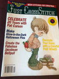 Just Cross Stitch Magazine 1993, October, Featuring Pat Carson