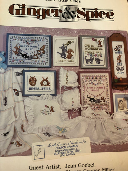 Ginger & Spice, Little Ones, 9203, Vintage 1991, Counted Cross Stitch Pattern Book