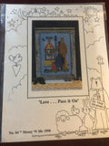 Mosey N' Me, Love...Pass It On, Vintage 1998, Counted, Cross Stitch Pattern, Stitch Count 111 by 156