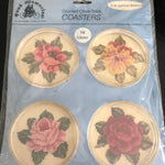 Fond Memories, Choice of 2 Different, Sets of 4 Coasters, Counted Cross Stitch Kits Golfers on 14 Count or Summer Blossoms on 18 Count