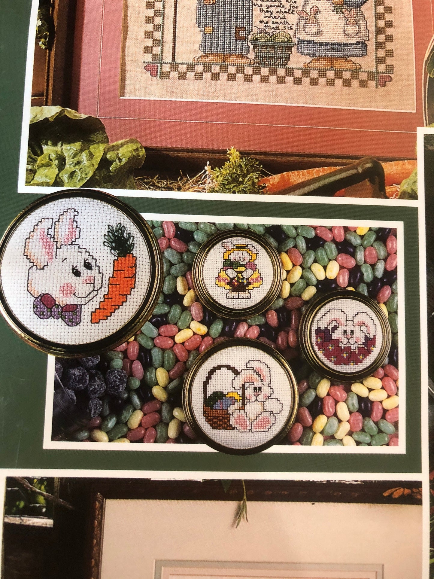 Leisure Arts, Bunnies Galore, Leaflet 2967, 50 Designs, Vintage 1997, Counted Cross Stitch Pattern