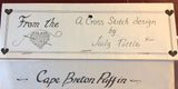 Cape Breton Puffin, Judy Pottle, Nova Scotia, Vintage 1992, Counted Cross Stitch Pattern