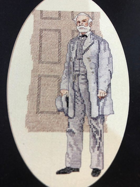 Jeaneete Crews Designs, General of the Confederacy, 5th in the Civil War Series, Vintage 1992, Counted Cross Stitch Pattern