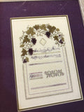 The Sweetheart Tree, The Grape Arbor Sampler, Sandra Cox Vanosdall, Vintage 1995, Counted Cross Stitch Patterns
