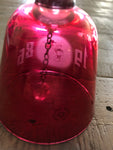 Disney 1986 Micky Mouse Red Glass Bell Vintage Collectible Disney Collectible