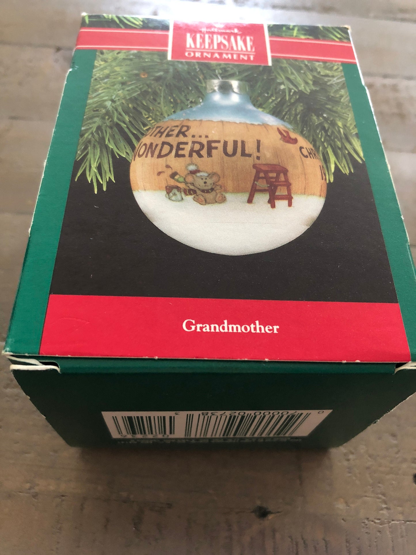 Hallmark, Grandmother You're Wonderful, Dated 1990, Keepsake Ornament, QX2236