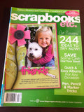 Lot of 6 Scrapbooks Etc. Magazines, Jan, Feb/March April 2007, April 2009, August 2010, August 2011