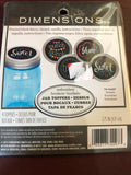 Dimensions, 4 Jar Toppers, Embroidery Kit