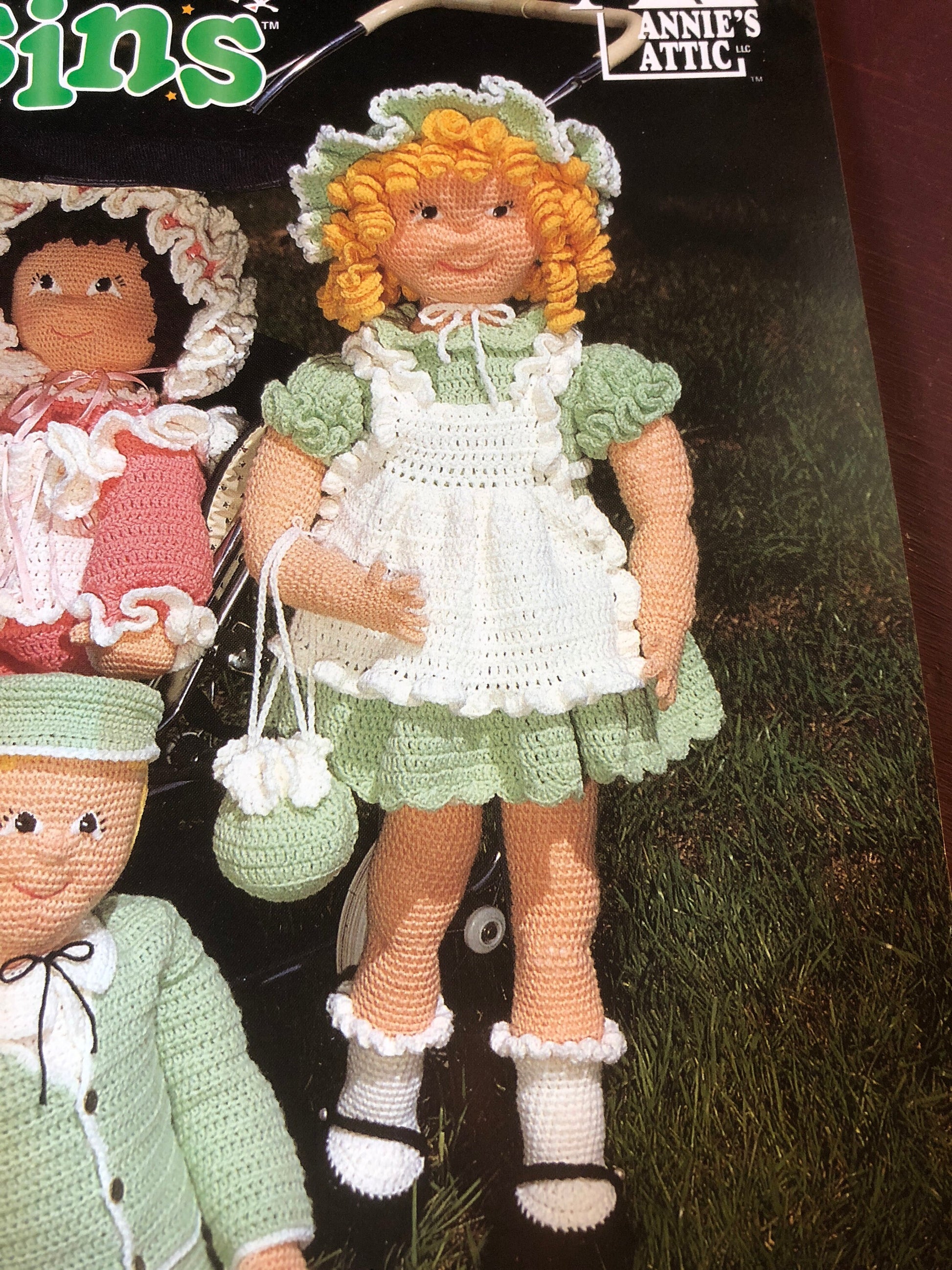 Annie's Attic, Crochet Cousins, Doll, Vintage 1997, Crochet Pattern Book