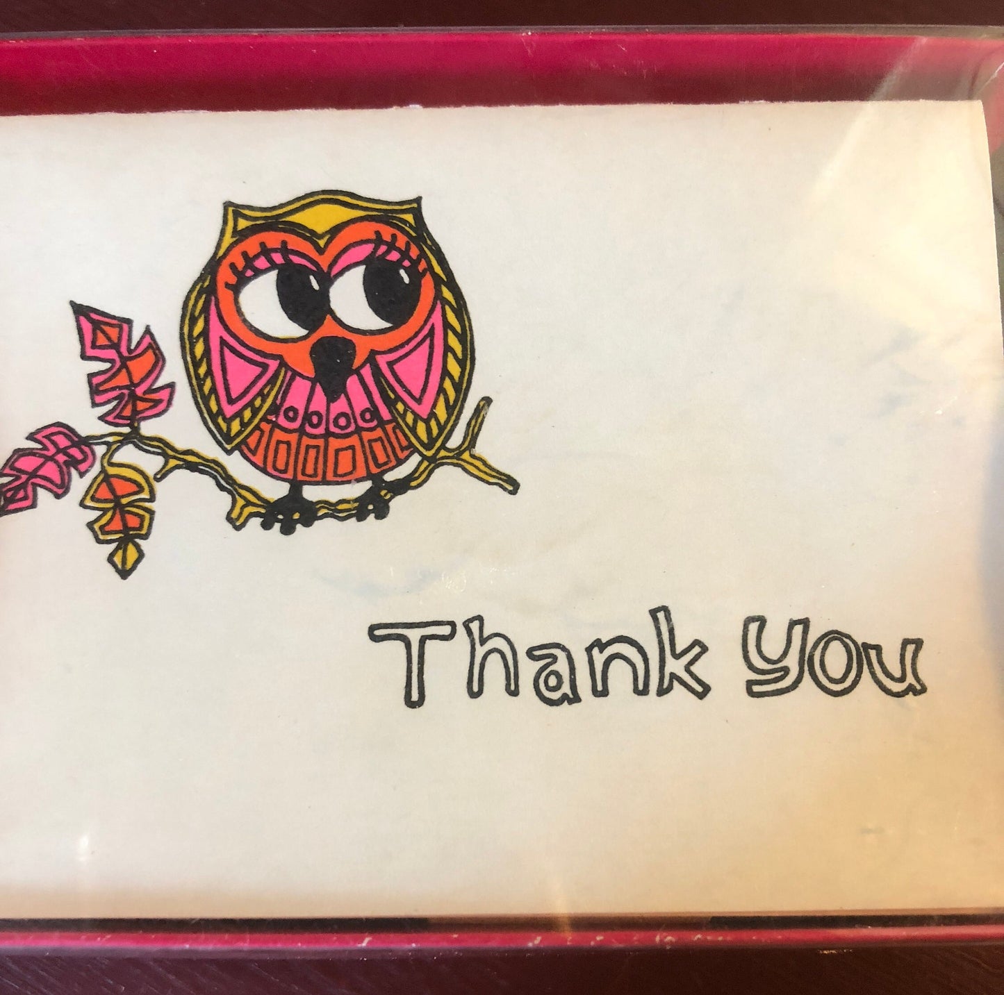 Eaton's, Owl, Vintage Collectible, Thank You Notes, 8 Note Cards, 8 Envelopes