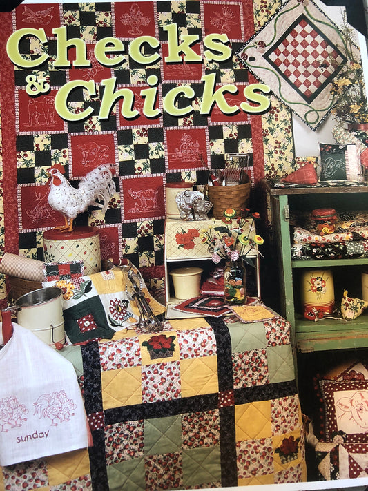 Checks & Chicks, Quilt Pattern Softcover Book