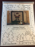 Mosey N' Me, Christmas Welcome, Frank's Second Cross Stitch Piece, Vintage 1996, Cross Stitch Pattern, Stitch Count 75 by 87