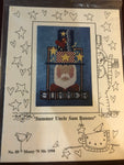 Mosey N' Me, Summer Uncle Sam Banner, Vintage 1998, Cross Stitch Pattern, Stitch Count 79 by 115