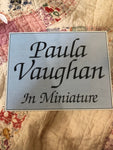 Leisure Arts, Paula Vaughan in Miniature, Vintage 1989, Counted Cross Stitch Patterns, OOP