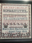 The Farish Sampler Treasury, The Mary Backhouse Sampler, Vintage 1982, Counted Cross Stitch Patterns