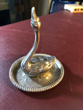 Interpur, Silver Plated, Goose, Vintage Collectible, Ring Tray