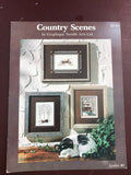 Graphique Needle Arts, Country Scenes, Leaflet #3, vintage 1979, Counted Cross Stitch Kit