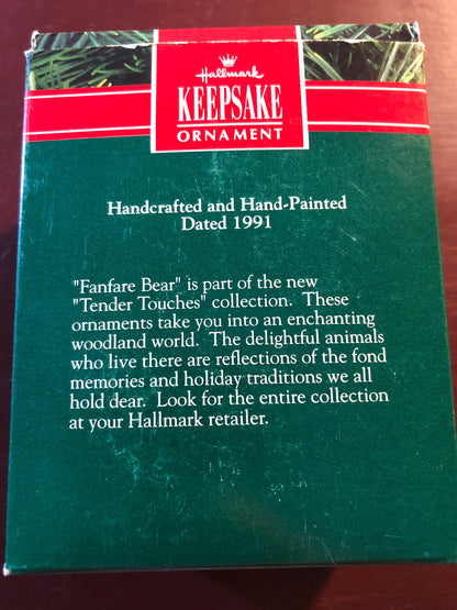 Hallmark, Fanfare Bear, Dated 1991, Keepsake Ornament, QX5337*