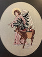 Leisure Arts, Set of 2, Angel Album Part 1 and 2, Leaflet 731 & 732, by Carol Emmer, Vintage 1989, Counted Cross Stitch Patterns