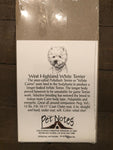 Pet Notes, Westhighland, White Terrier, by Laura Rogers, Vintage Collectible 1995, Note Cards with Envelopes,