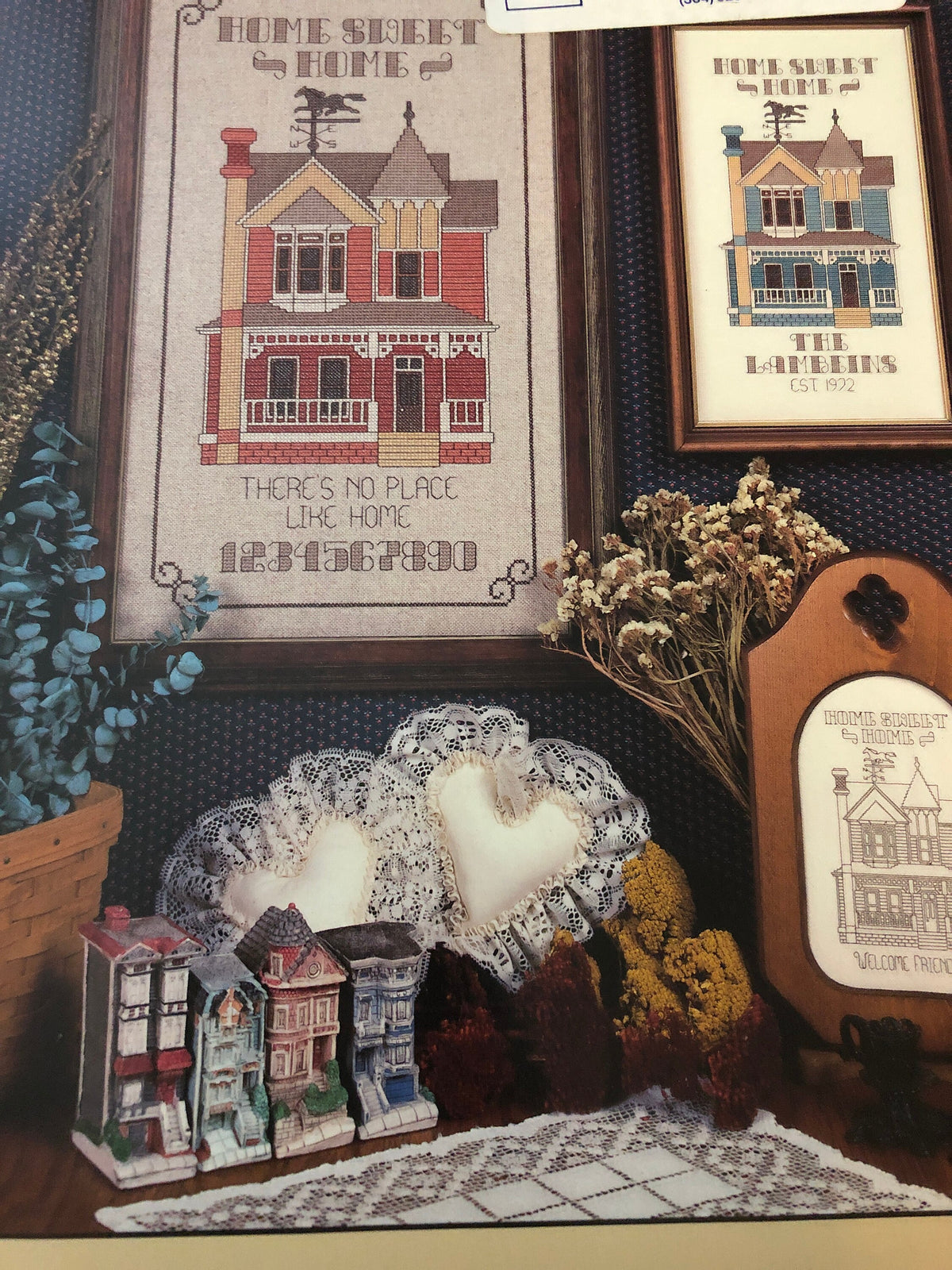 A Victoria Home Sampler, by Debra Design, Vintage 1987, Counted Cross Stitch Pattern