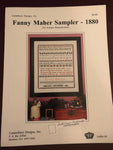 Fanny Maher Sampler-1880, Canterbury Designs, Vintage 1997, Counted Cross Stitch Pattern