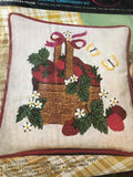 Avon, Basket of Strawberries Pillow, Vintage Crewel Kit