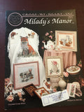 Cross My Heart, Milady's Manor, Designs by Melinda, CSB -50, Vintage 1989, Counted Cross Stitch Patterns