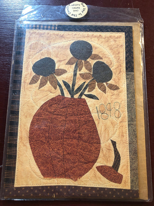 One Day in the Country, Sunflower Bouquet, Quilt Card