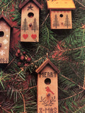 Season's Tweetings, Cinnamon Heart Needleworks, Vintage 1994, Perforated Paper Designs For Bird Houses