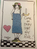 Listen Honey, Life's a Stitch!, Come On Baby Light My Fire, Twisted Threads, Vintage 1994, Counted, Cross Stitch Pattern