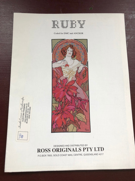 Ruby, Ross Originals PTY LTD, Vintage 1996, Counted Cross Stitch Pattern