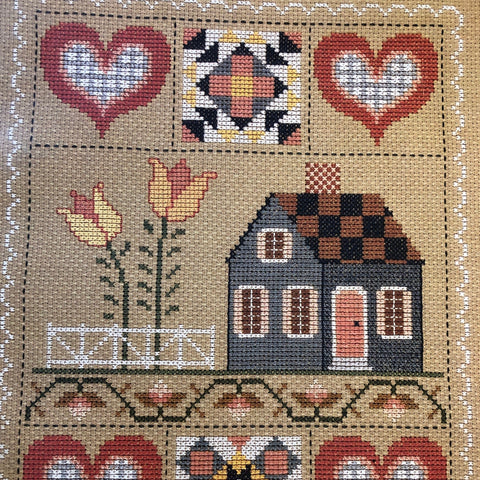 Cross Stitch Calendar, Country Folk Calendar, by Laura J Conley, Year 1989*