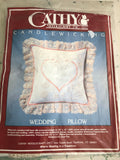 Wedding Pillow, Cathy Needlecraft, Candle-wicking Kit, 16 by 16 Inches