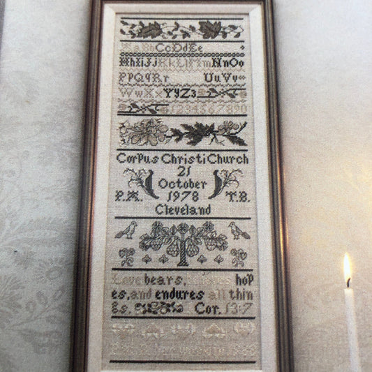 Wedding Band Sampler, Kingsland, No 3 Vintage 1988, Counted Cross Stitch Patterns