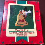 Hallmark, Baker Elf, Dated 1985, Keepsake Ornament, QX4912, Handcrafted