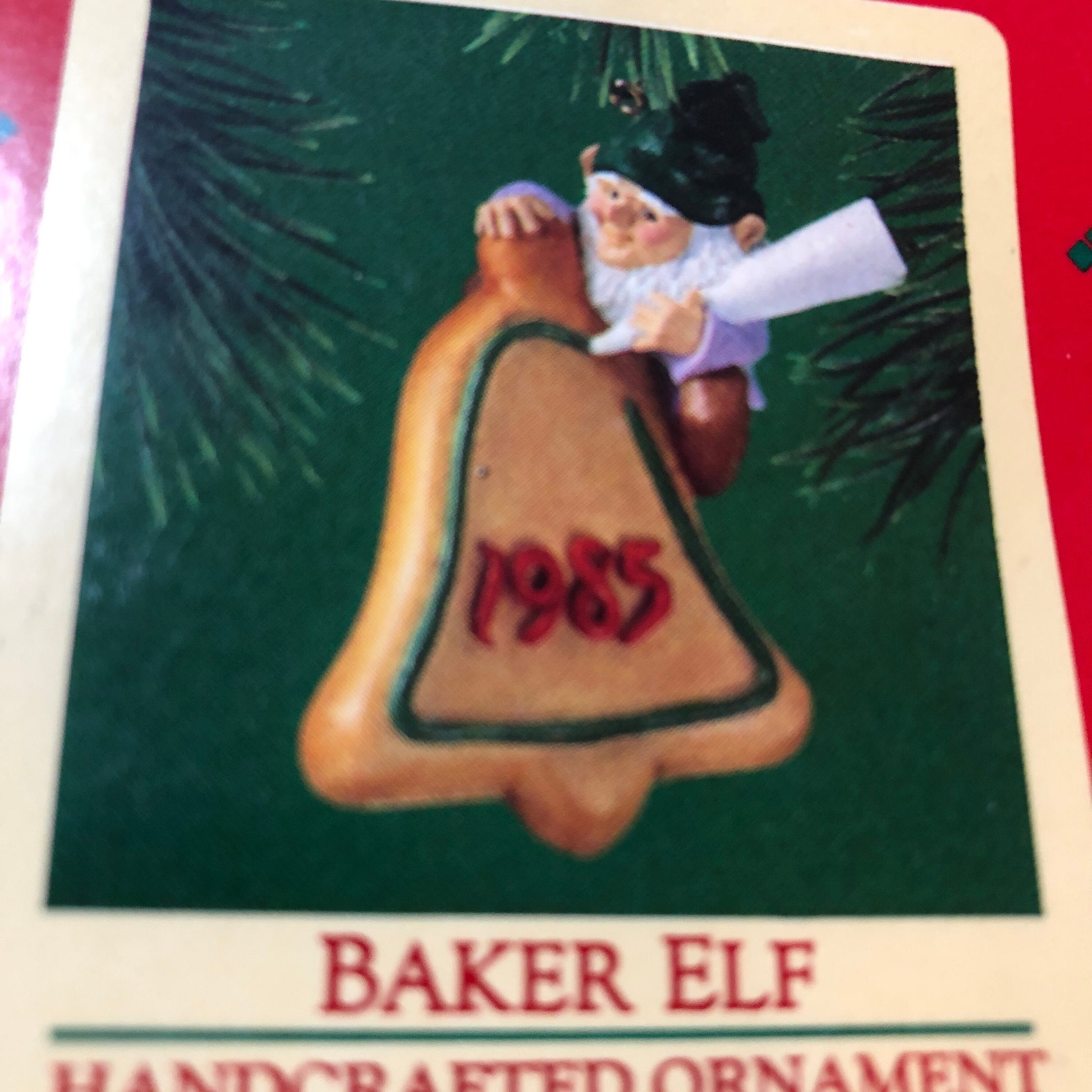 Hallmark, Baker Elf, Dated 1985, Keepsake Ornament, QX4912, Handcrafted