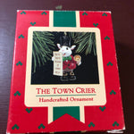 Hallmark, The Town Crier, Vintage 1988, Keepsake Ornament, QX4734, Handcrafted