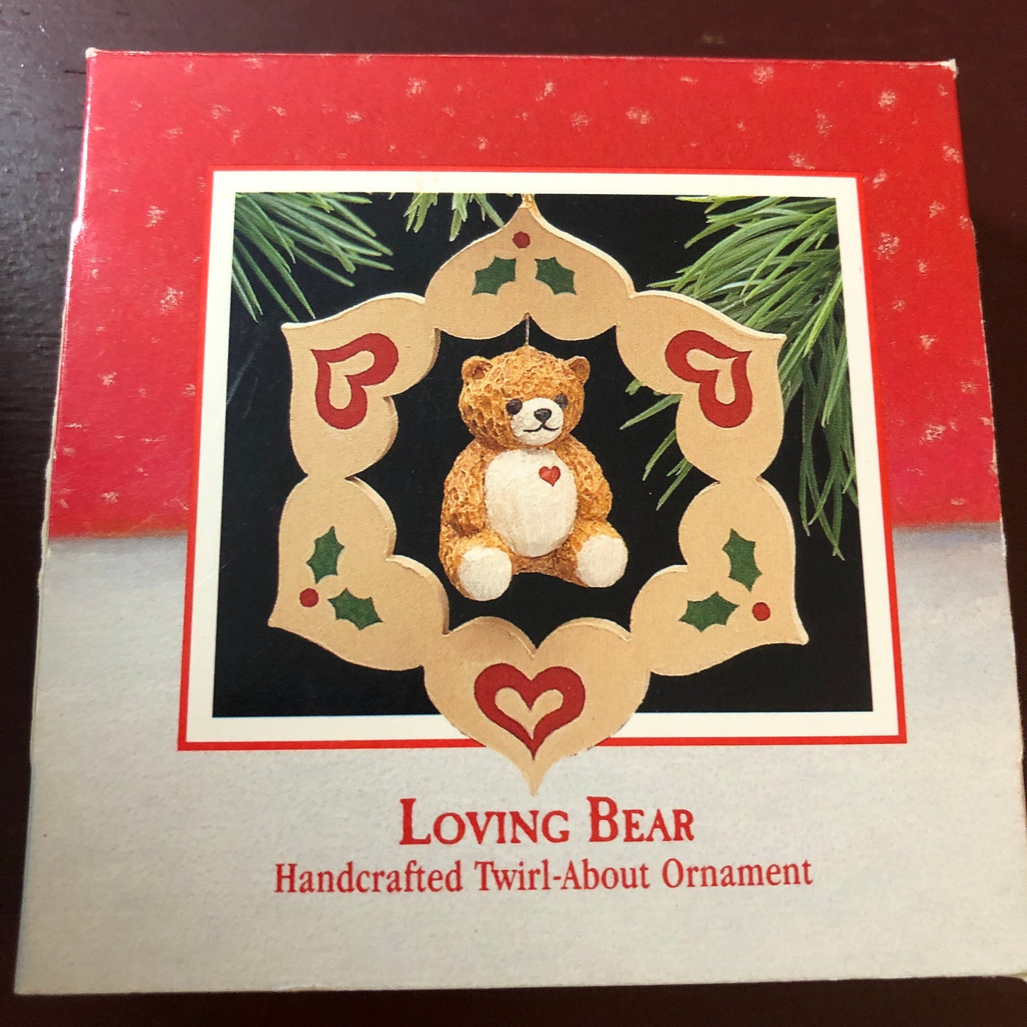 Hallmark Loving Bear Handcrafted Twirl About Vintage 1988 Keepsake Ornament QX4934