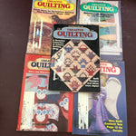 Creative Quilting, Set of 5, Pattern Books, Vintage July 1989 Through April 1990