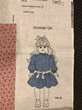 Victorian Girl, Ready to Sew/Assemble, Vintage Fabric Panel