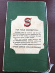 Instruction For Using Singer Electric Sewing Machine 15-90, Vintage Collectible 1940s, Booklet In Nice Condition