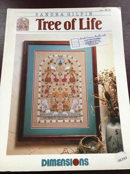 Tree of Life, Dimensions, Sandra Gilpin, Vintage 1989, Counted Cross Stitch Pattern