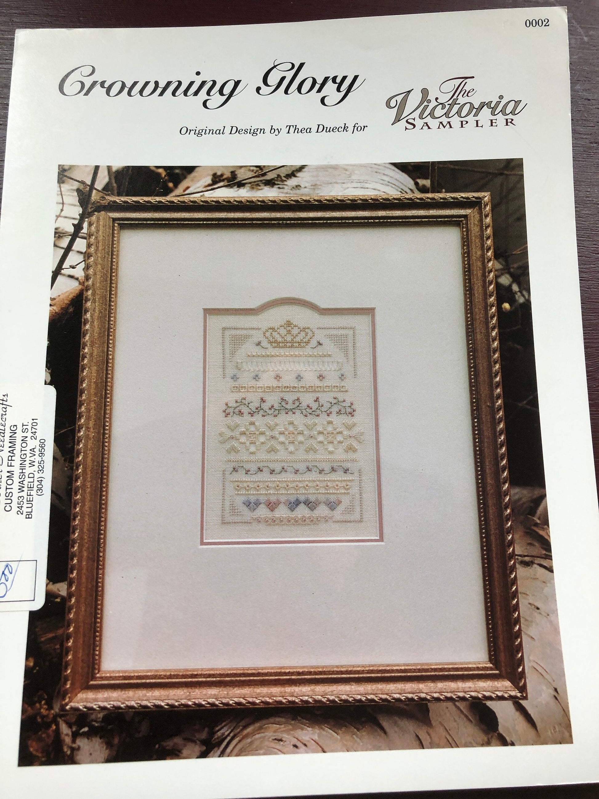 The Victoria Sampler, Antique Lace & Crowning Glory, Set of 2, Design by Thea Dueck, Vintage 1993*