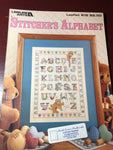 Stitcher's Alphabet, Leisure Arts, Leaflet 812, Vintage 1989, Counted Cross Stitch Pattern