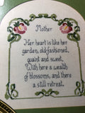 For Mother, Yarn Tree Designs, Vintage Counted Cross Stitch Designs